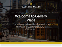 Tablet Screenshot of galleryplace.com